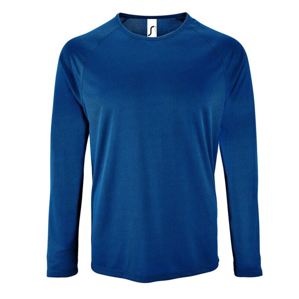 SOLS Mens Sporty Long Sleeve Performance T-Shirt / Royal Blue